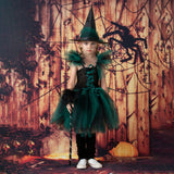 Halloween Kid Girl Costume Witch Festival Performance Dress