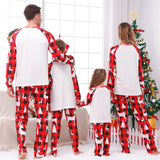 Family Matching Parent-child Loungewear Christmas Stitching Pajamas