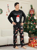 Family Matching Santa Claus Letter Deer Christmas Parent-child Loungewear Pajamas