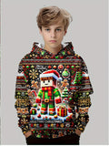 2-12T Kids Boy Girl Christmas Snowman Fashion Winter Hoodie