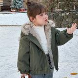 1-8T Kid Baby Girls Padded Fashion Korean Thickened Coat Jacket