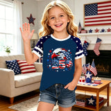 Kid Boy Girl USA Independence Day 250th Anniversary Casual  Loose T-Shirt Top