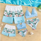 Family Matching Parent-Child Bikini Sexy Mother Daughter Father Son Swimsuit