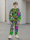 Children's Hooded Sweater Set Children's Casual Set
