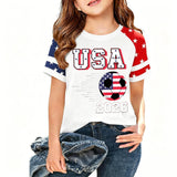 Kid Boy Girl USA Independence Day 250th Anniversary Short Sleeve T-Shirt Tops