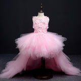 2-12T Kid Baby Girls Evening Princess Catwalk Trailing Wedding Dresses