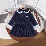 5-12Y Kid Girl Korean College Style 2 Pcs Set