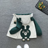 Children's Coat Color Matching Cartoon Jacket Top Boys Weaving Children's Clothing