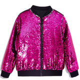 1-12T Kid Baby Boy Girl Sequins Design Dance Trend Hip Hop Coat Jacket