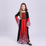 Cosplay Halloween Royal Vampire Costume, Girl Character Witch Dress Up Party