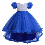 Kid Girl Piano Performance Birthday Fluffy Dresses