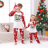 Family Matching Parent-child Loungewear Christmas Stitching Pajamas