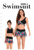 Parent-child Swimsuit, Split Skirt Bikini Set, Family Mother and Daughter Swimsuit