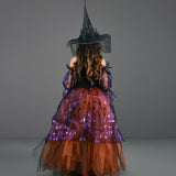 Halloween Children's Costume Girl Skirt Spider Witch Costume Stage Show Cosplay