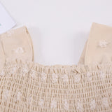 Kid Baby Girls Popular Sleeveless Square Neck Pleated Backless Dresses