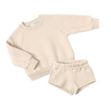 Kid Baby Boy Girl Autumn Winter Suit Short Sports 2 Pcs Sets