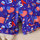 Baby Boy Independence Day Casual Short Sleeve 2 Pcs Set