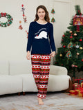 Family Matching Christmas Parent-child Polar Bear Letter Print Pajamas