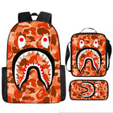 Kid Boy Girl Shark Cartoon Backpack School Bag