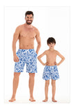 Family Matching Swimsuit Mother Daughter Father Son Beach Parent-child Swimsuit