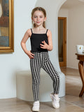 INS Jacket & Black Short Suspenders & Nine-point Pants Girls Three-piece Set