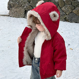 1-8T Kid Baby Girls Padded Fashion Korean Thickened Coat Jacket