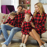 Family Matching Christmas Parent-child Plaid Pajamas