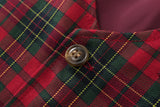 1-5Y Kid Baby Boys Red Plaid Christmas Suit Multi-piece Set