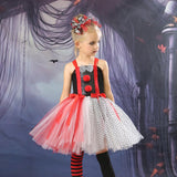 Children's Halloween Costumes Clown Revival Show Tutu Festival Party Clown Girl