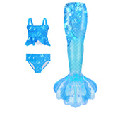 Kid Girl Mermaid Swimsuit Fish Tail Show Bikini Swimsuit