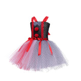 Children's Halloween Costumes Clown Revival Show Tutu Festival Party Clown Girl