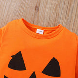 1-6Y Kid Baby Boy Girl Halloween Full Print Loungewear Pajamas Suits 2 Pcs Set