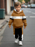 New Handsome Comfortable Casual Fashion Simple Hooded Sweater Trousers Suit