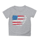 Kid Girl Boy 250th Anniversary Independence Day Printed Comfortable Casual T-Shirt