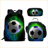 Kid School Satchel Street Tide Basketball Football Three-piece Set Schoolbag