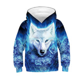 Children's Long-sleeved Hooded Pullover Sweater Trendy Children's Pullover Top