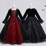 3-12T Kid Girl Halloween Princess Cosplay Queen Dress