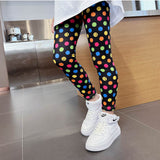 2-12T Kid Girl Autumn  Summer Nine-point Thin Pants Leggings