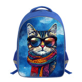 Kid Boy Student Cartoon Cat Cute Cartoon Backpack Schoolbag