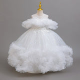 Kid Girls Performance Princess Mesh Dresses