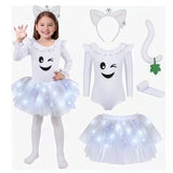 2-6T Kid Baby Girl Halloween Costume Cosplay Tutu Playfu Dresses Set