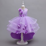 Kid Girl Tutu Multi-layer Mesh Wedding Flower Performance Dress