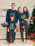 Family Matching Christmas Parent-child Dinosaur Letter Printing Loungewear Pajamas