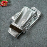 2-10T Kid Boy Girl Velvet Gold Silver Thickened Thermal Trousers Pants