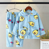 Kid Baby Boy Flannel Autumn Winter Loungewear Pajamas