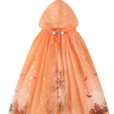Children's Halloween Cloak Cloak Foreign Trade Children's Orange Pumpkin Broom Cartoon