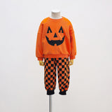 6M-5T Kid Baby Boy Girl Halloween Pumpkin Long-sleeved Suit Costume
