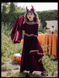 Halloween Costume Kids Vintage Court Style Vampire Witch Costume Little Red Riding Hood