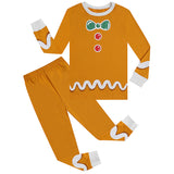 2-12T Kid Halloween Boys Glow Skeleton Pajamas 2 Pcs Set