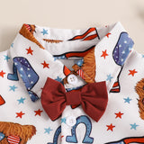 Kid Baby Boy Independence Day Summer Casual Short Sleeve 2 Pcs/ Set